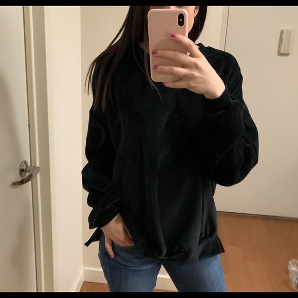 Cotton Velour Sweatshirt - Picture 5 of 6